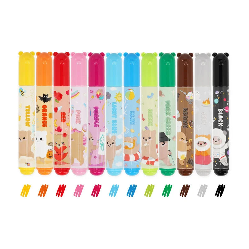Set de 12 feutres Teddy friends Teddy bear