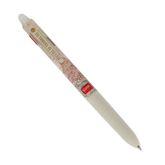 Stylo encre gel effaçable 3 couleurs