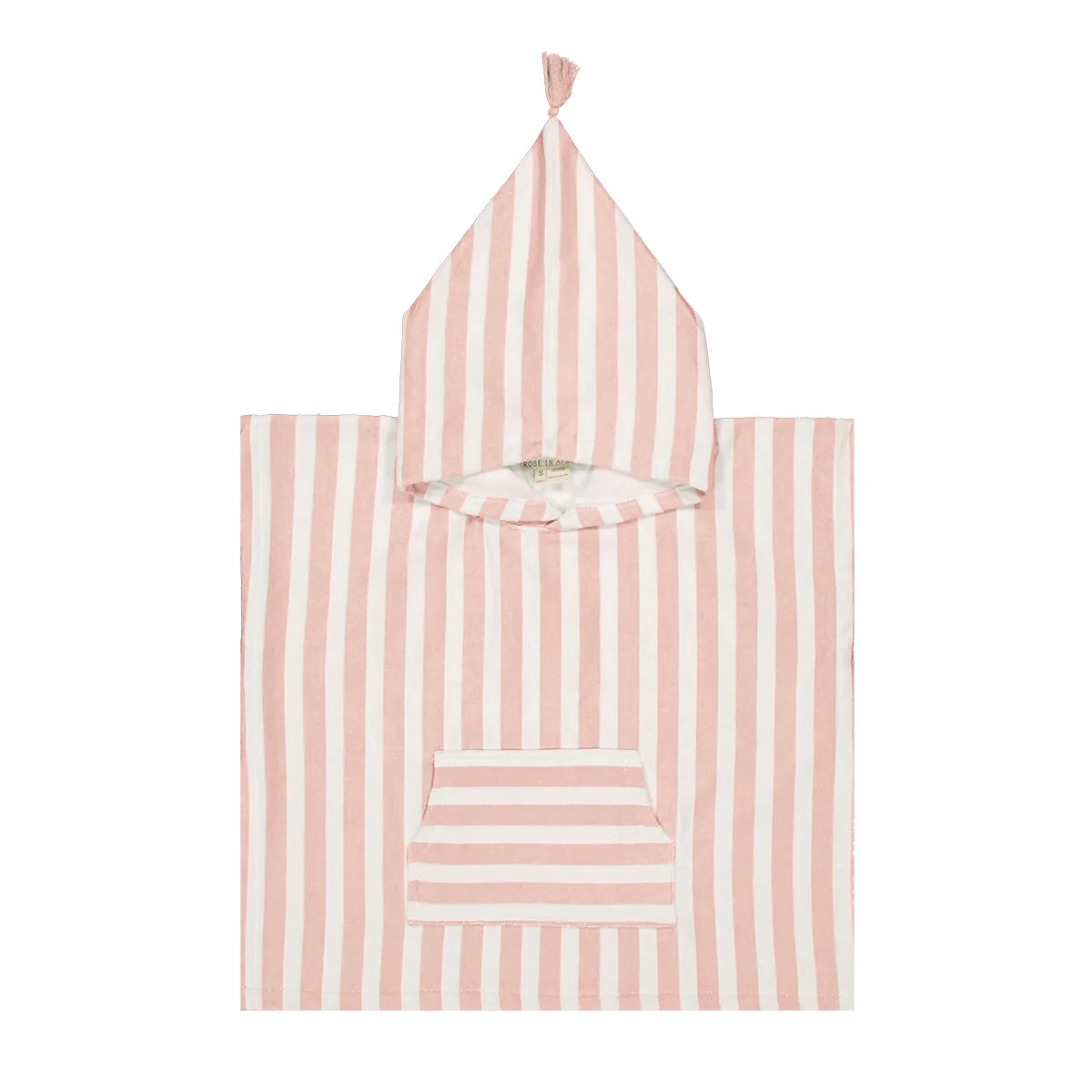 Poncho de bain à rayures