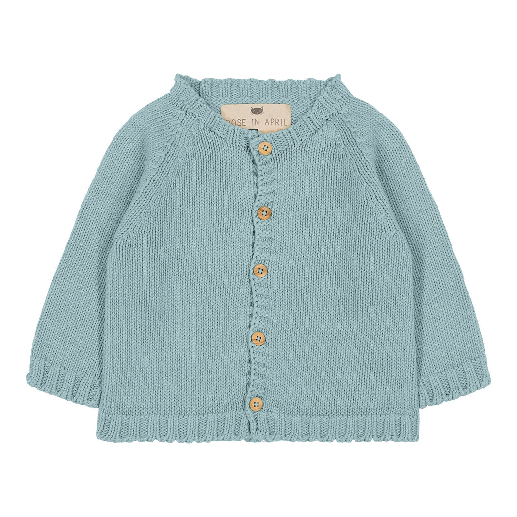 Cardigan Gaby bleu glacier