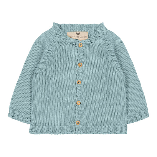 Cardigan Gaby bleu glacier