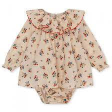 Barboteuse/Robe à volants Bella Fifi fleur