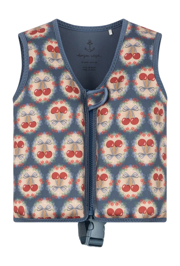Gilet de natation Cherry bow blue