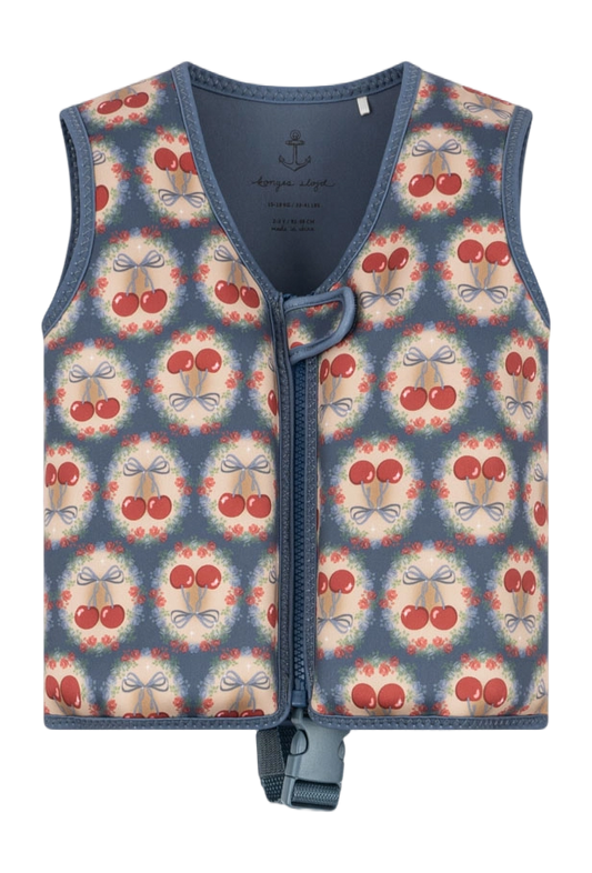 Gilet de natation Cherry bow blue