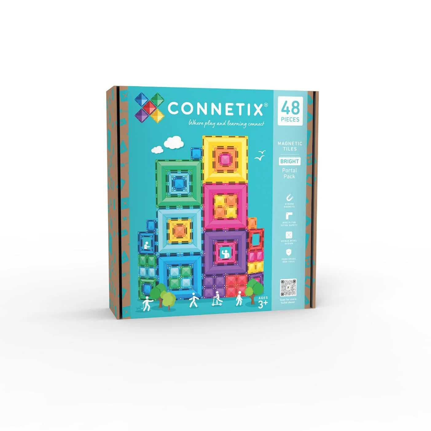 Connetix Bright portal pack de 48 pièces