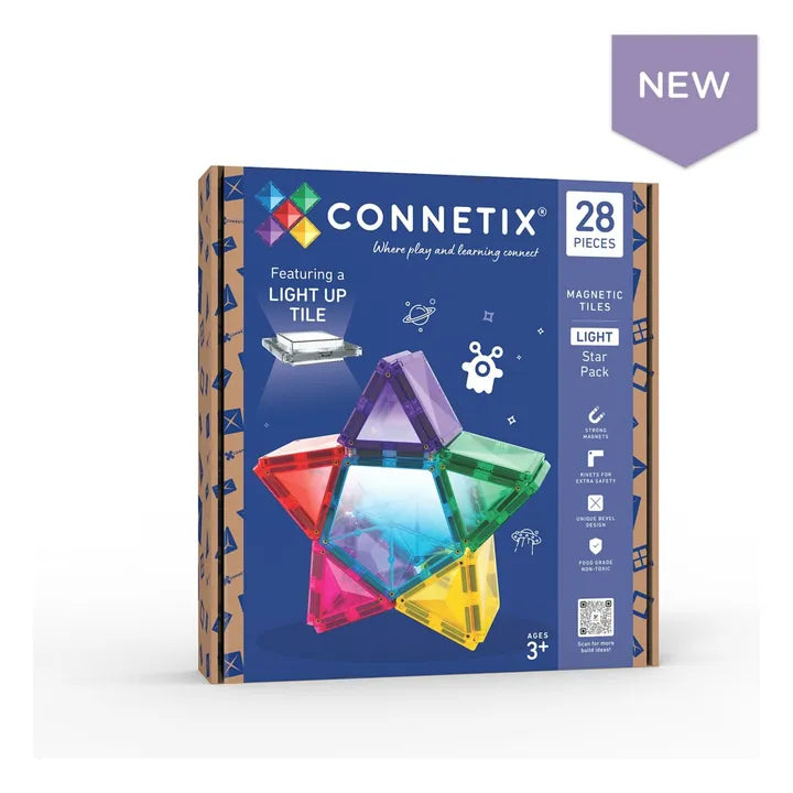 Connetix Light star pack de 28 pièces