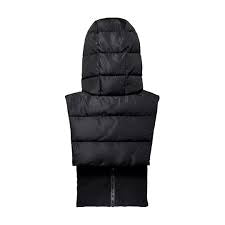 Capuche doudoune noire intérieur polaire