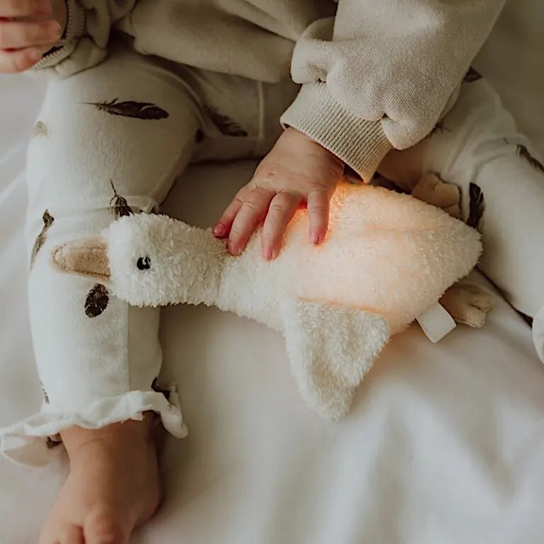 Peluche lumineuse oie avec bruits blancs