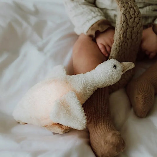 Peluche lumineuse oie avec bruits blancs