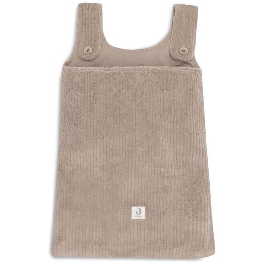 Sac de rangement en velours côtelé café au lait