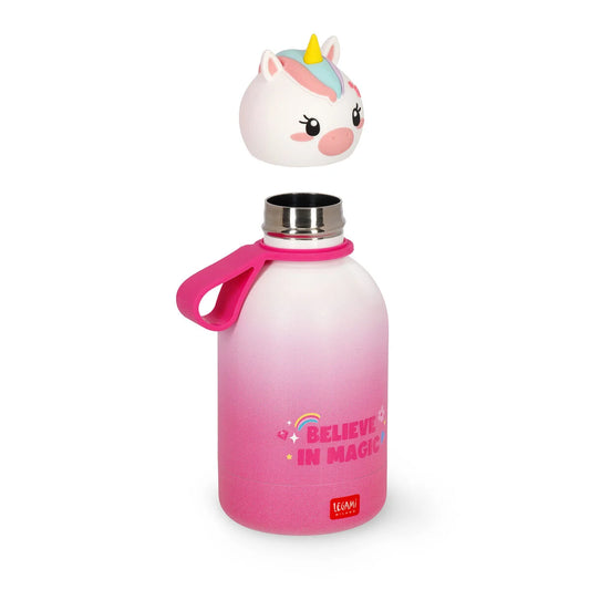 Gourde isotherme Licorne 310ml avec poignée amovible