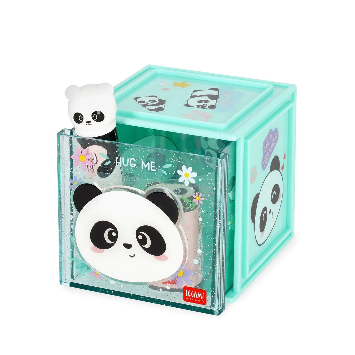 Cube organiseur de bureau Panda