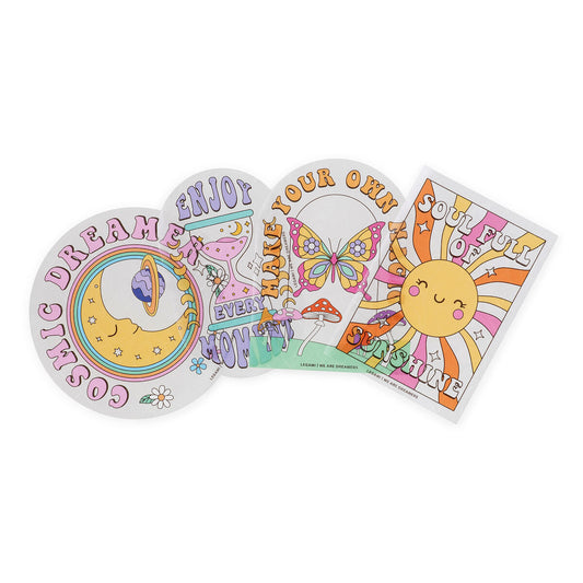 Set de 4 autocollants attrape-soleil Rainbow