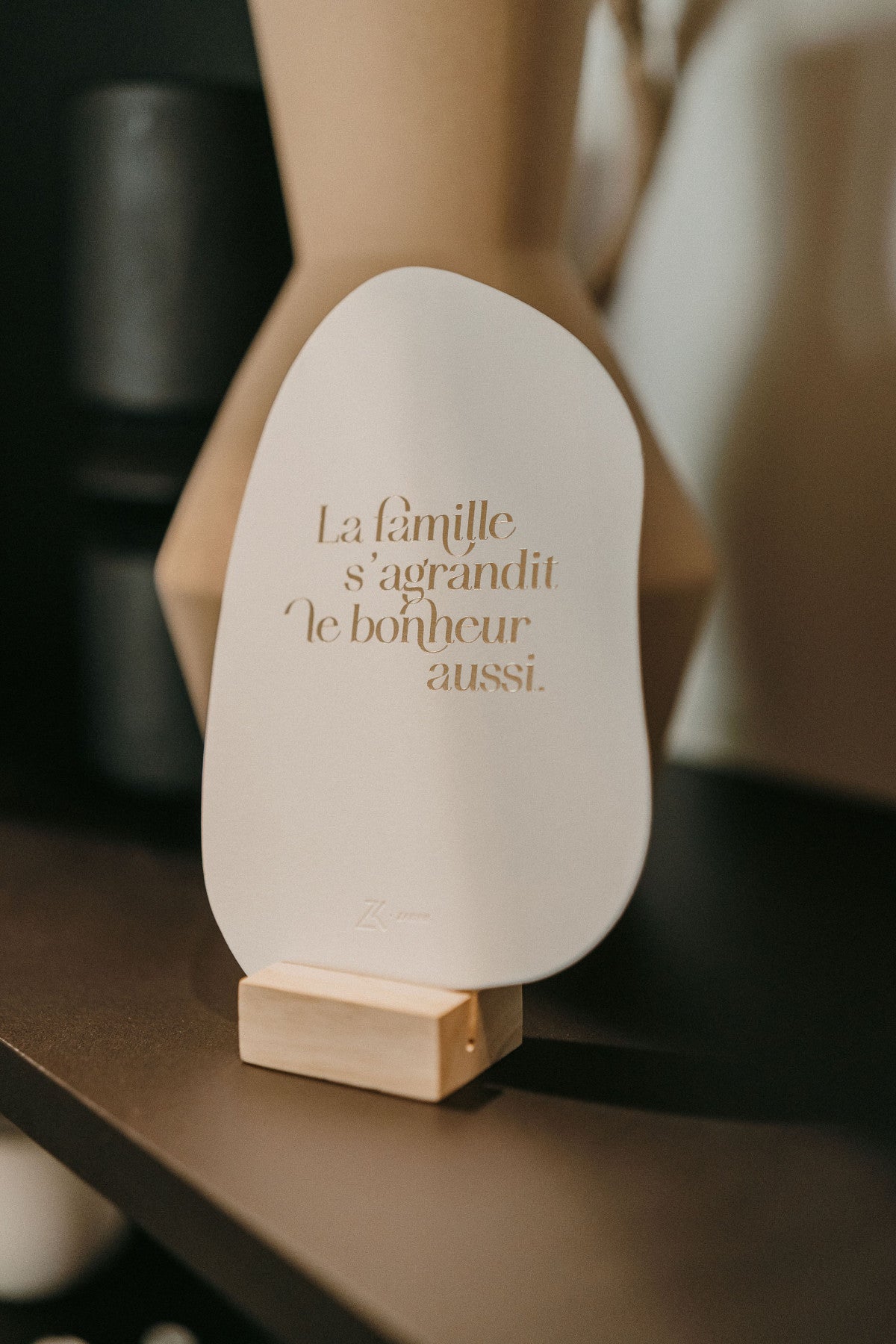 Carte postale Galet avec enveloppe