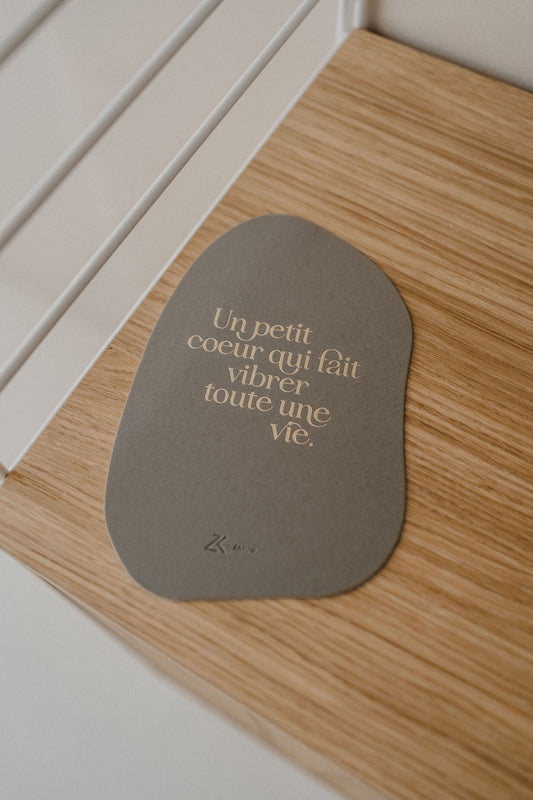 Carte postale Galet avec enveloppe