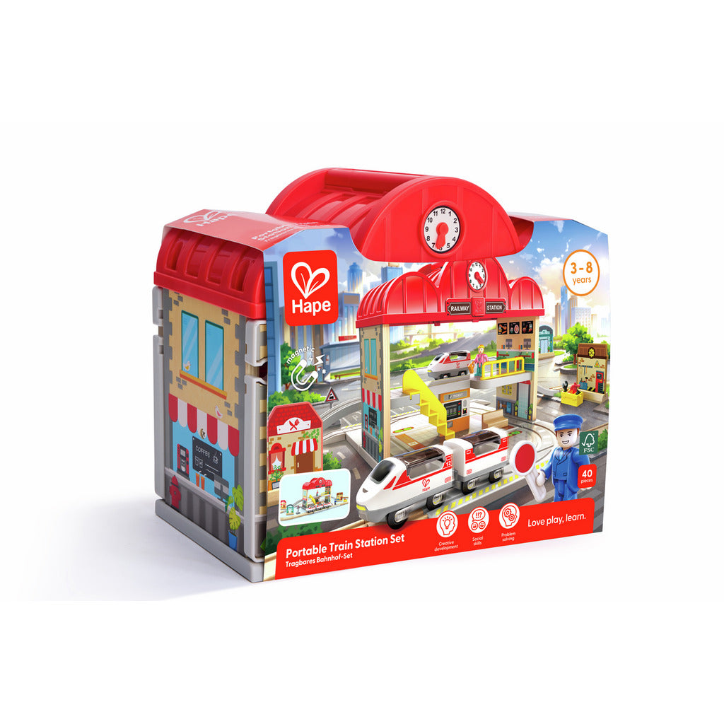 Coffret portable circuit Train et Gare