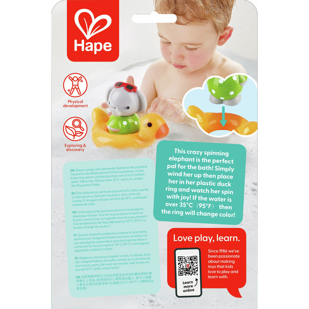 Éléphant nageur et sa bouée