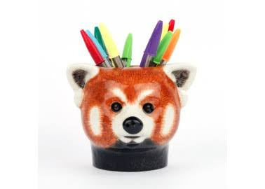 Pot à crayons en céramique Panda roux