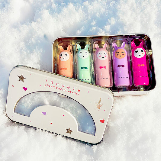 Coffret de 5 baumes à lèvres Delux Rainbow