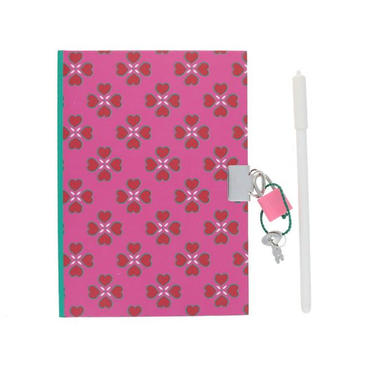 Carnet secret à Fleurs roses