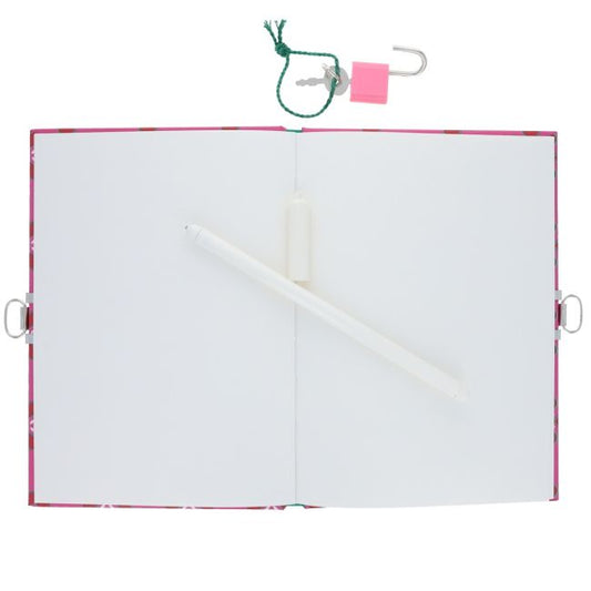 Carnet secret à Fleurs roses