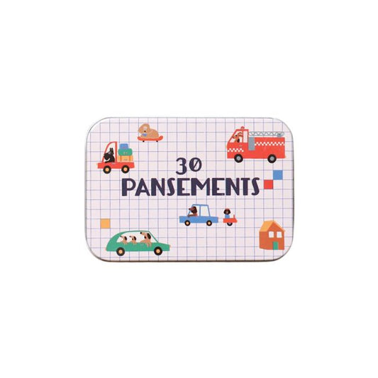 Boîte de 30 pansements Chiens et Voitures