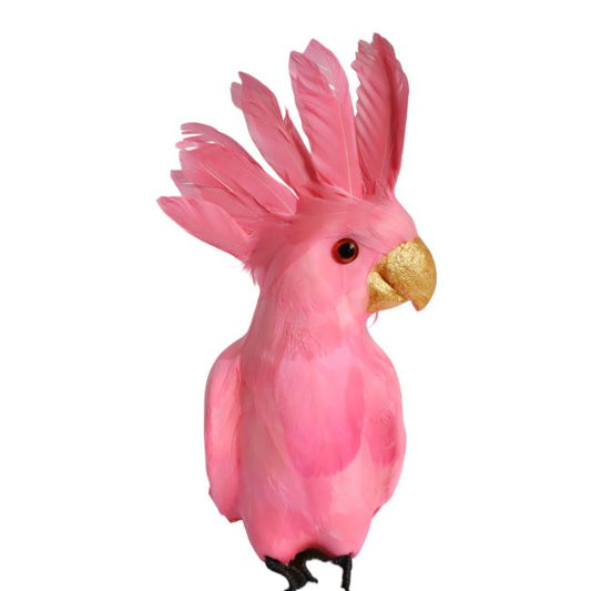 Grande perruche décorative rose