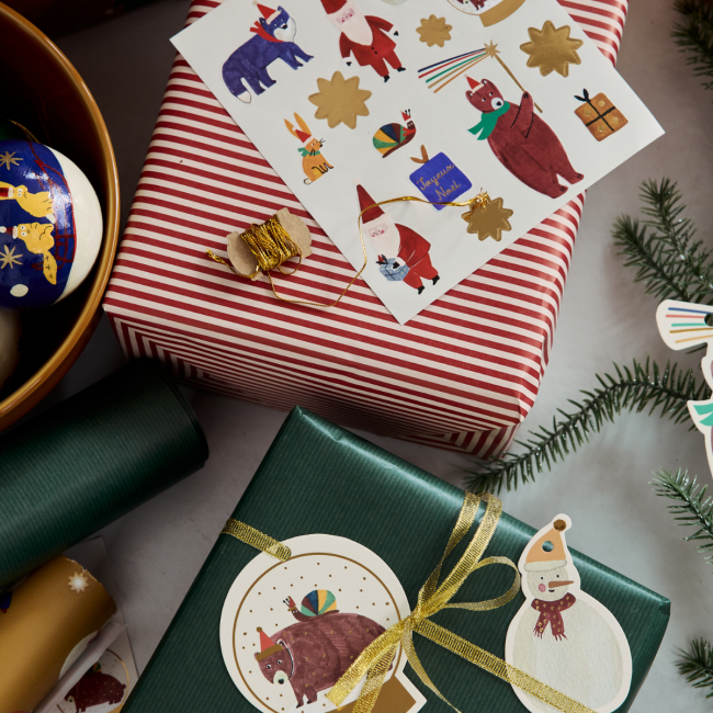 Étiquettes de Noël La Forêt 🎄