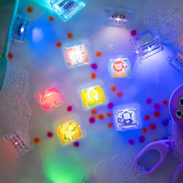 Cubes lumineux pour le bain Zany zoo