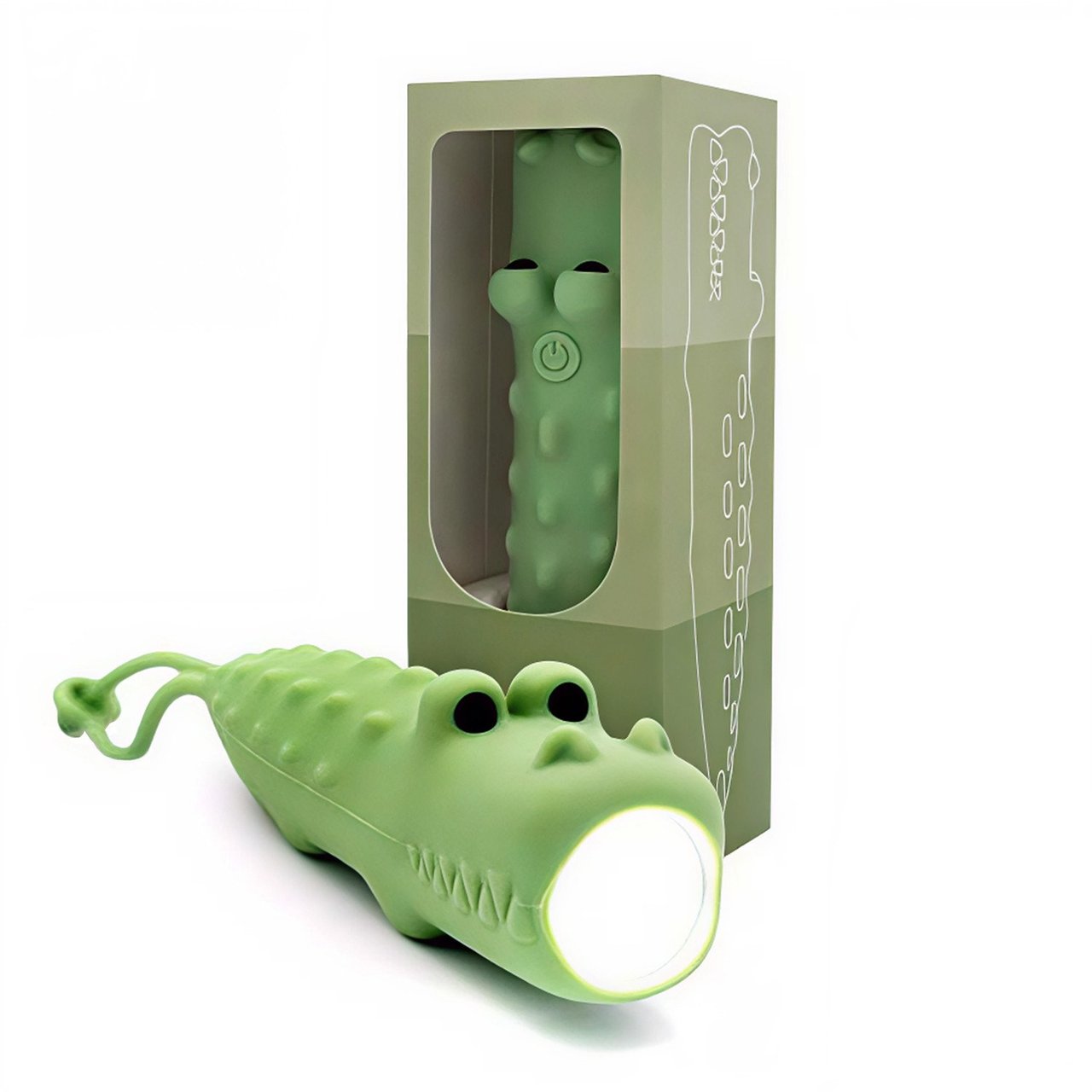Lampe de poche en silicone Crocodile