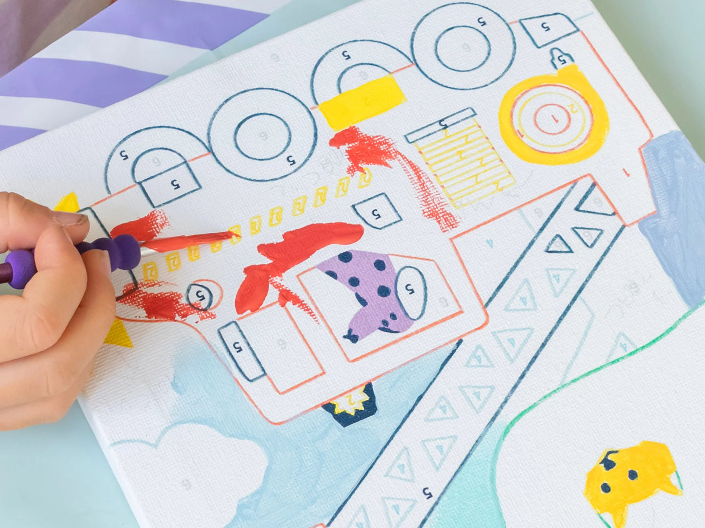 Kit Petit Pinceau Kids peinture à l’eau au N°