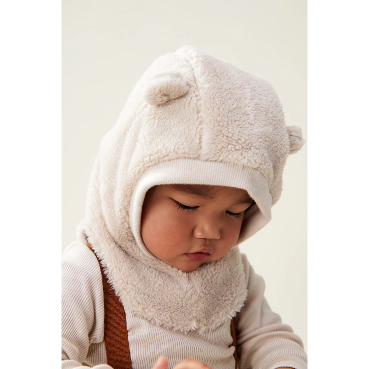 Cagoule en polaire Ourson