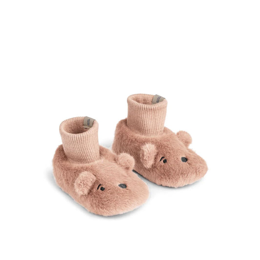 Chaussons en peluche Ourson