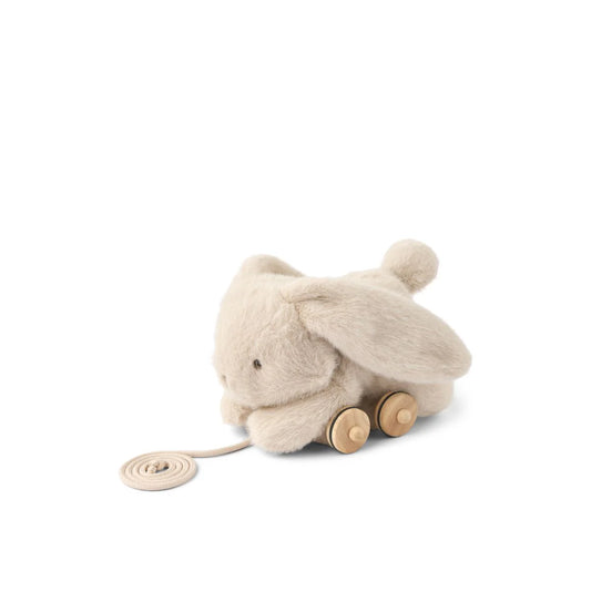 Lapin en peluche à tirer