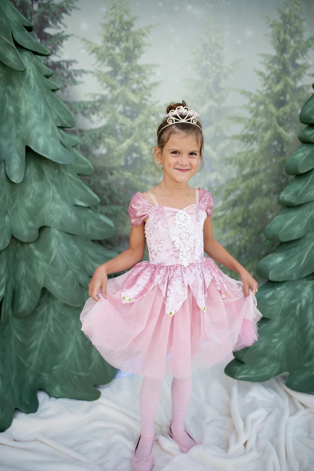 Déguisement robe de Ballerine vieux rose