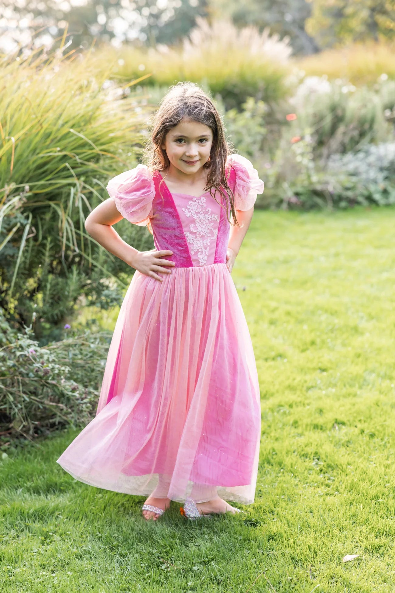 Déguisement robe de Princesse rose sorbet