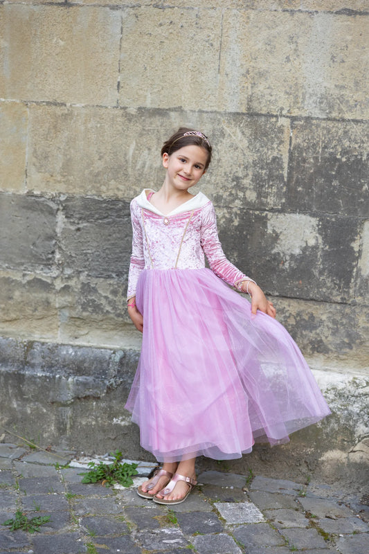Déguisement robe de Princesse velours Belle au bois dormant
