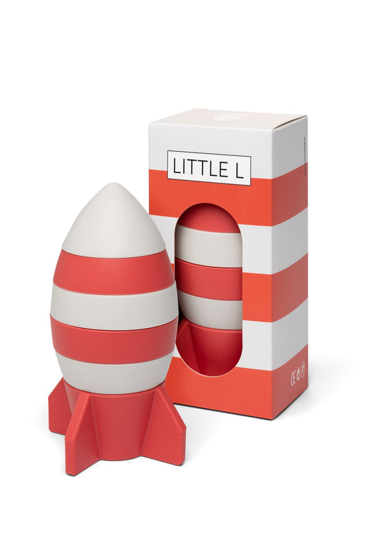 Vaisseau spatial rouge et blanc