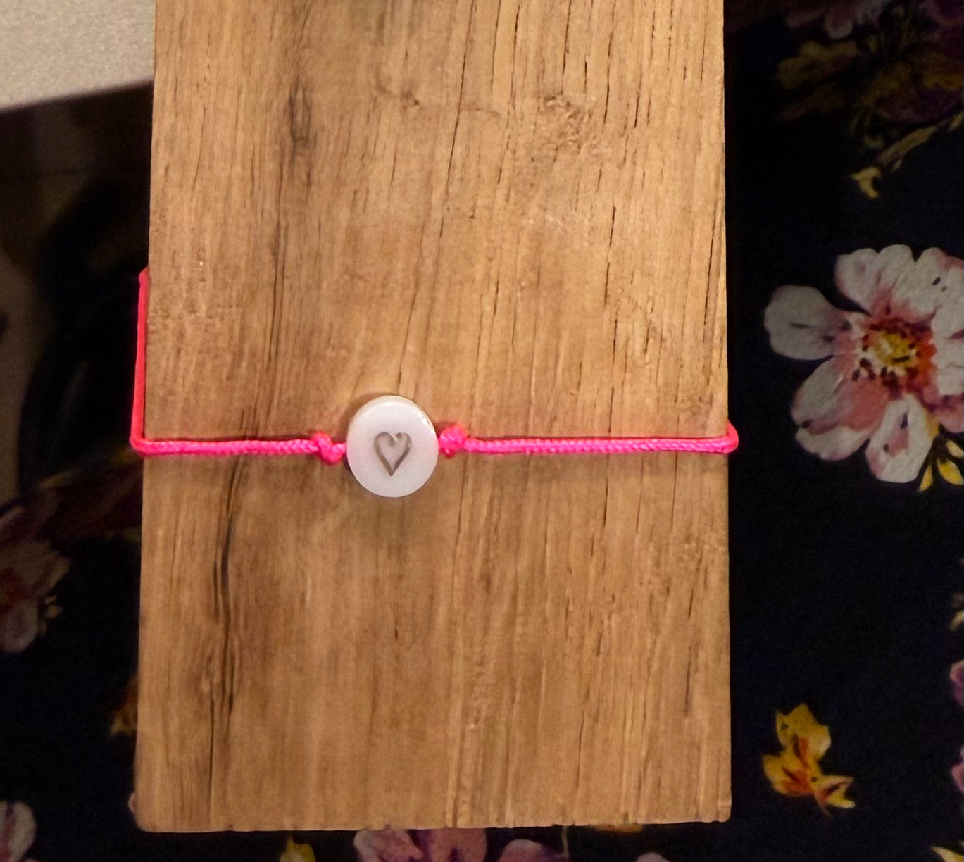 Bracelet précieux céramique femme : coeur