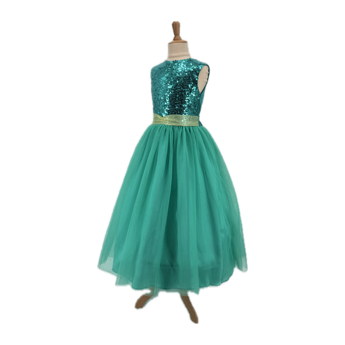 Robe de Princesse Joséphine turquoise