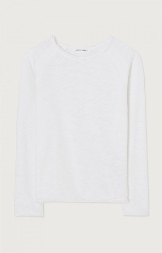 Americain Vintage : T-shirt Sonoma Blanc manche longue (Copie)