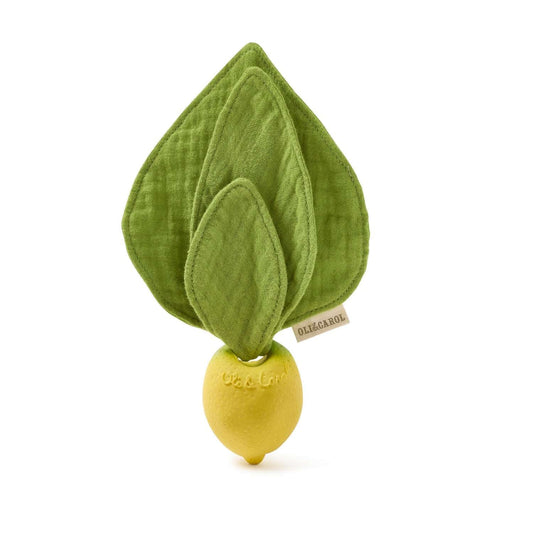 Lou Le Citron - Mini Doudou-Anneau Dentition Bébé