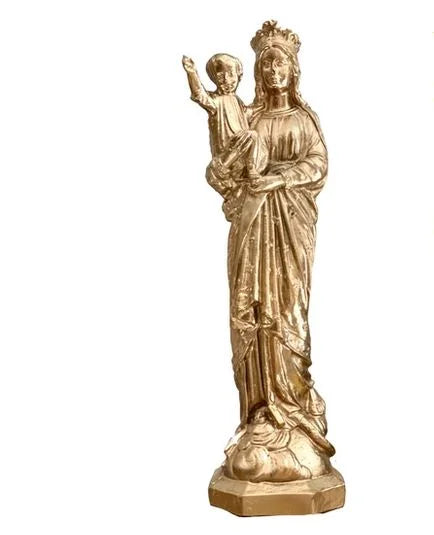 Vierge à l'enfant en cire