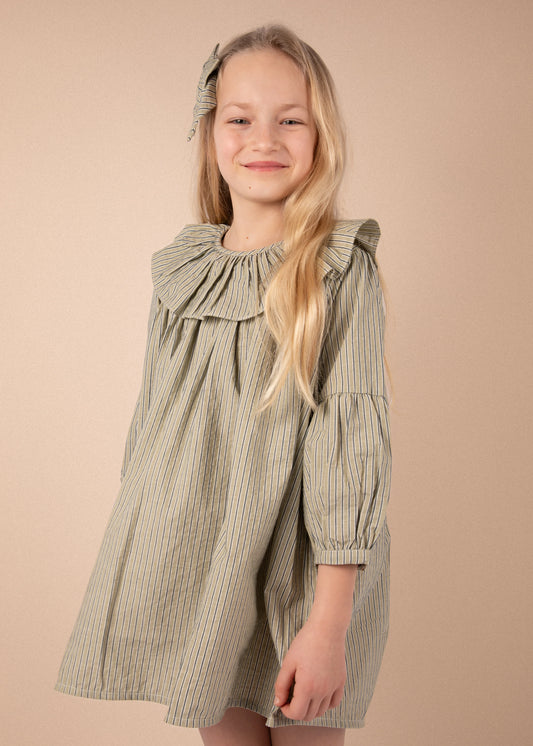 Robe bianca - rayures menthe