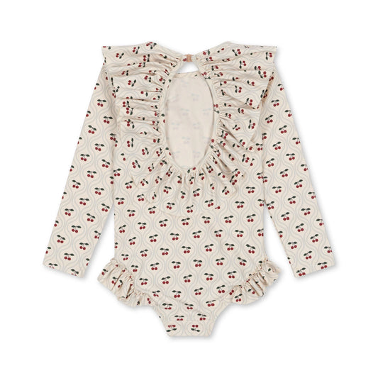 Maillot de bain manches longues Manuca cherry