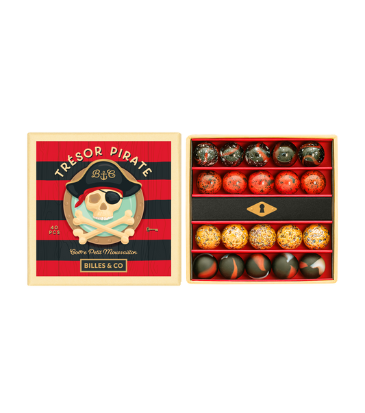 Petit coffret de billes - Trésor Pirate