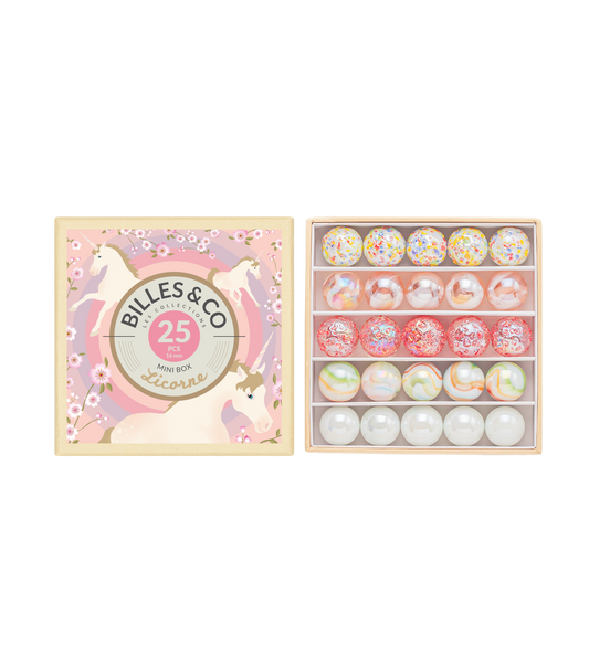 Petit coffret de billes - Licorne