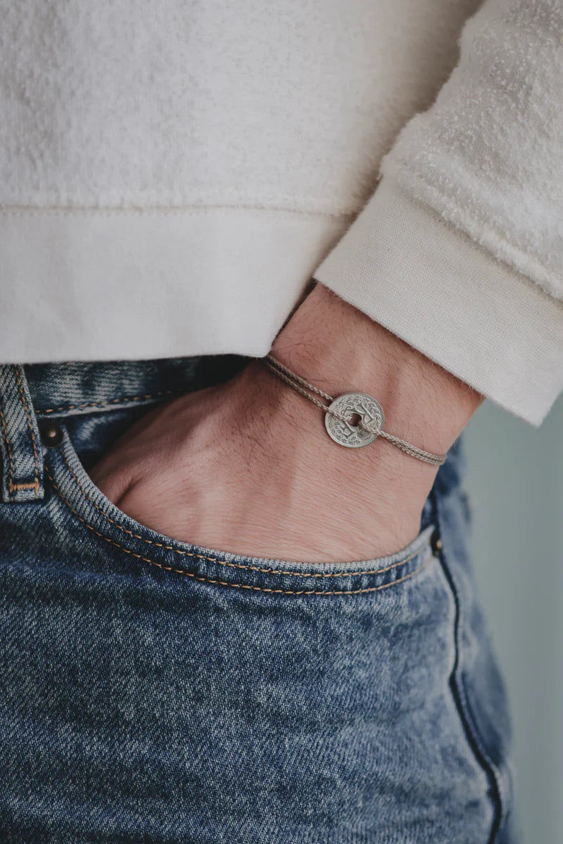 Bracelet Le sous Français - Le petit coloré beige