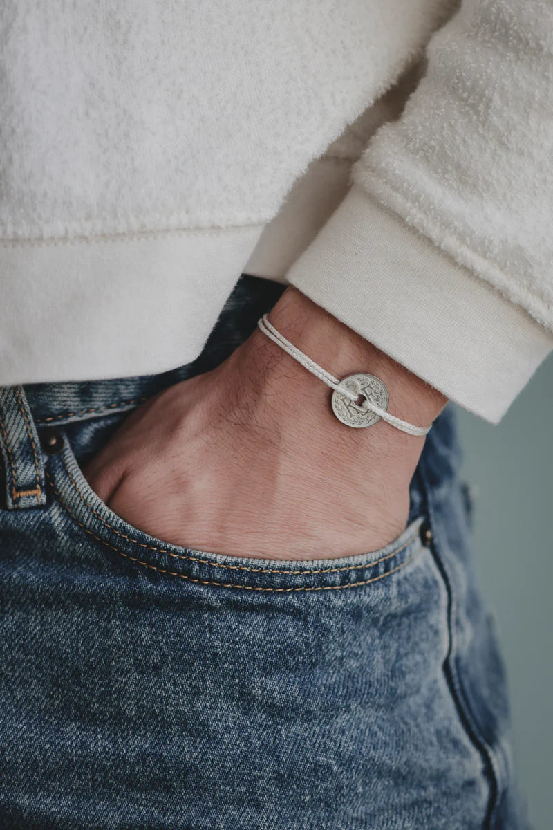 Bracelet Le sous Français - Le petit coloré beige