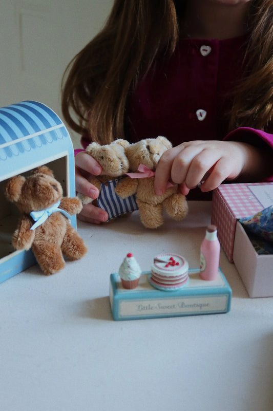 Petit ours "Elise tiny teddy" rose